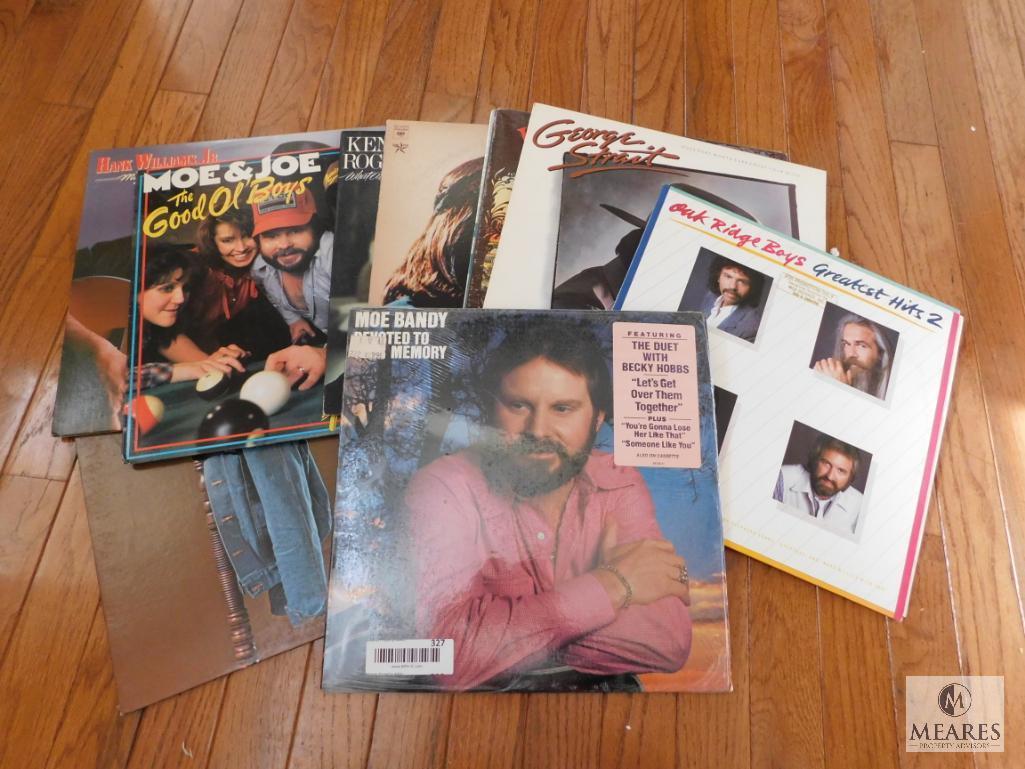 Lot of Various Records LP's Willie Nelson Moe & Joe Kenny Rogers +