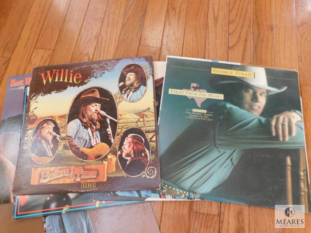 Lot of Various Records LP's Willie Nelson Moe & Joe Kenny Rogers +