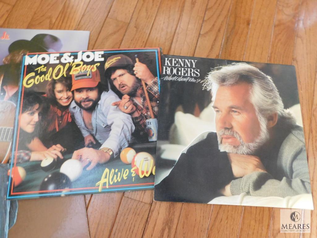 Lot of Various Records LP's Willie Nelson Moe & Joe Kenny Rogers +