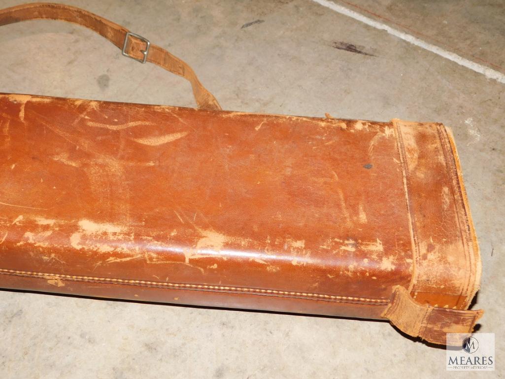 Leather Leg O Mutton shotgun Case 32"