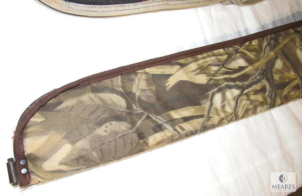 Lot of 2 Soft Rifle or Shotgun Carrying Cases 1 Wetlands Camo 52" & 45"