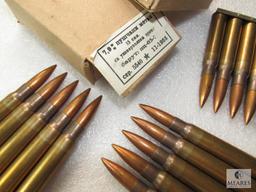 Lot 30 Rounds 8mm Mauser Ammunition Ammo on Stripper Clips