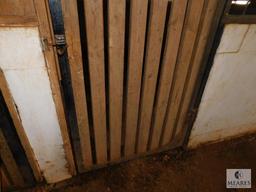 Metal Frame Horse Stall Bars & Wood Door