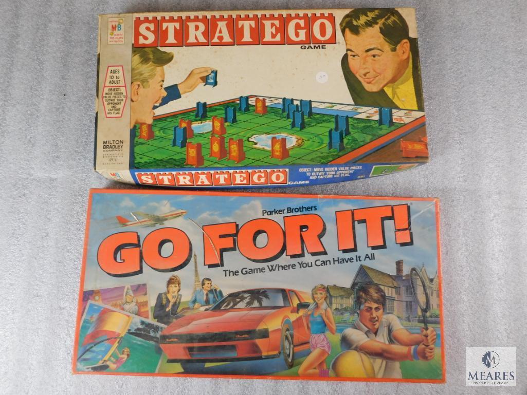 Lot 2 Vintage Board Games "Strateo" & "Go For It"