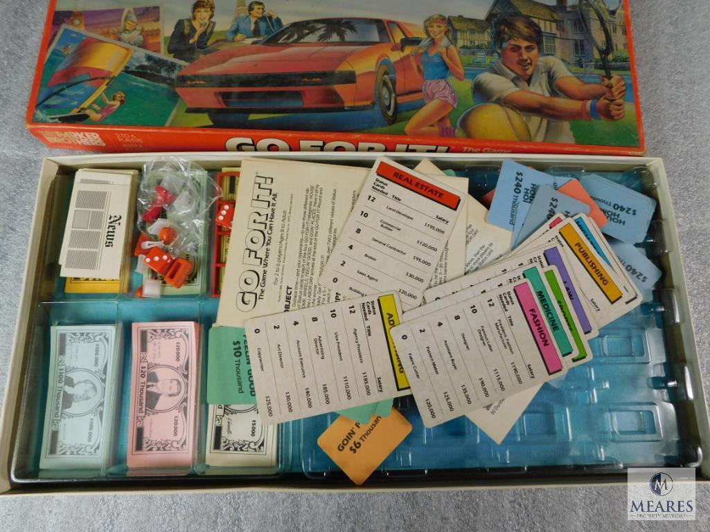 Lot 2 Vintage Board Games "Strateo" & "Go For It"