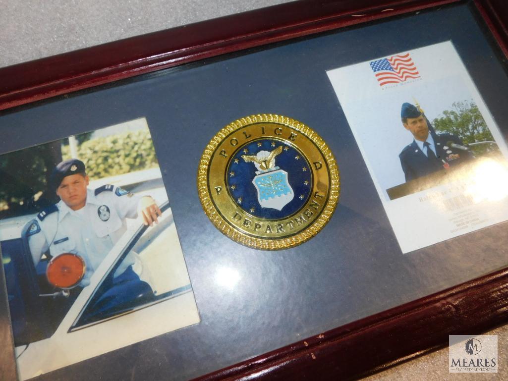 Lot 4 Display Cases 1 with Police Department Emblem