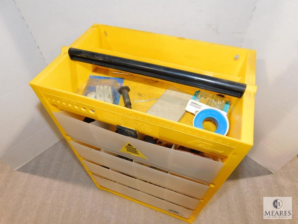 Plano Plastic Tool / Fishing Compartment with Carrying Handle & Lot of Fasteners