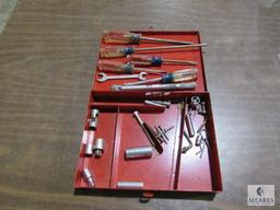 Metal Box Craftsman Screwdrivers, Sockets, and Weldon Extension