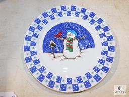 New 16 pc Snow Blessings Dinnerware Set Serves 4