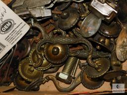 Lot of Metal L Brackets and Miscellaneous Fasteners