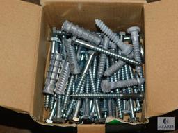 Lot of Fasteners - Screws, Concrete Anchors, Nails, Roofing Nails +