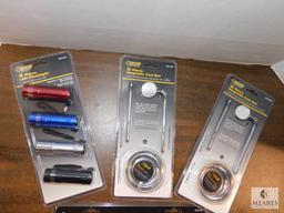 Lot New 2) 3 pc Magnetic Tool Set, 5 pc Clamp Set, & 4 pc LED Flashlights