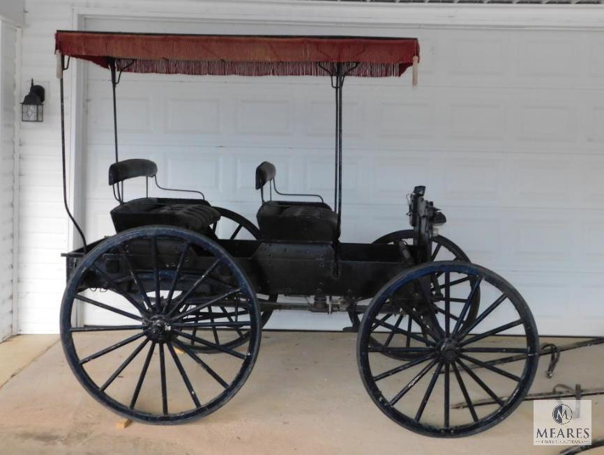 Amish Style Horse Buggy Vintage Wagon 4 Person Family Cart NICE! *RARE