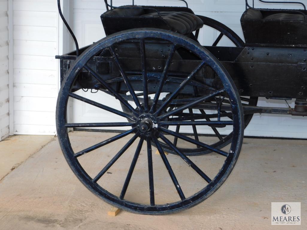 Amish Style Horse Buggy Vintage Wagon 4 Person Family Cart NICE! *RARE