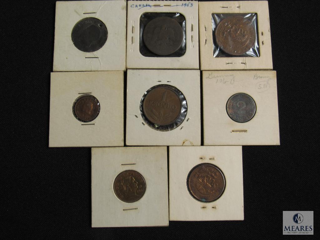 Coin Collector Starter Lot Coins & 2 Coin Collector Display Boards