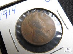 Lot 3 Wheat Penny Cent Coin 1914-S