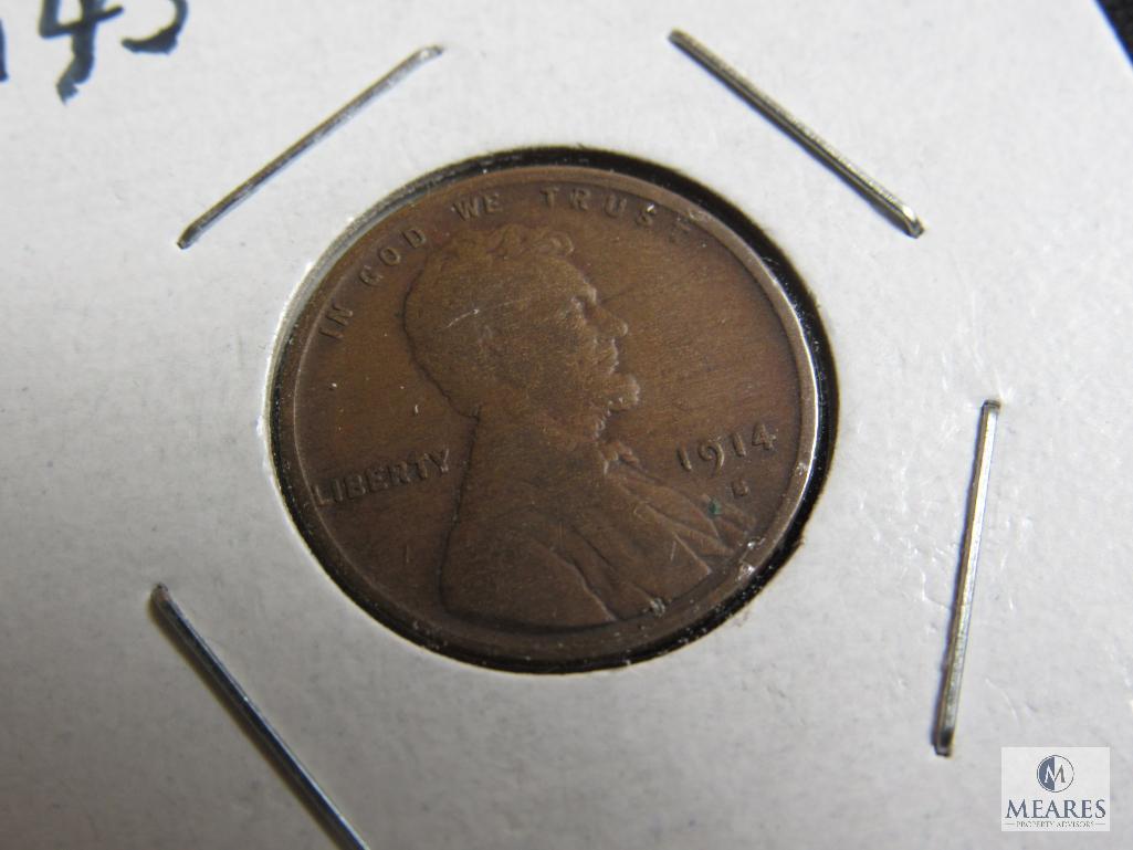 Lot 3 Wheat Penny Cent Coin 1914-S