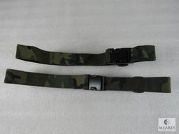 2 New camo cordura pistol cartridge belt fits waist 32-46" adjustable