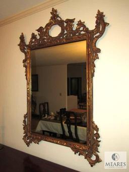 Large Gold Gilt Ornate Framed Mirror