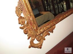 Large Gold Gilt Ornate Framed Mirror