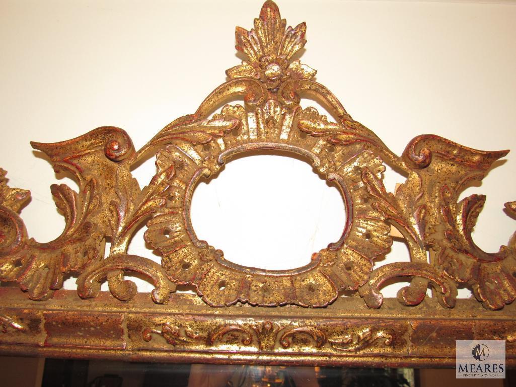 Large Gold Gilt Ornate Framed Mirror