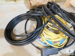 Lot of 12/2 wire (APproximately 500 ft) Mixed lot of extra wire , brass couplings