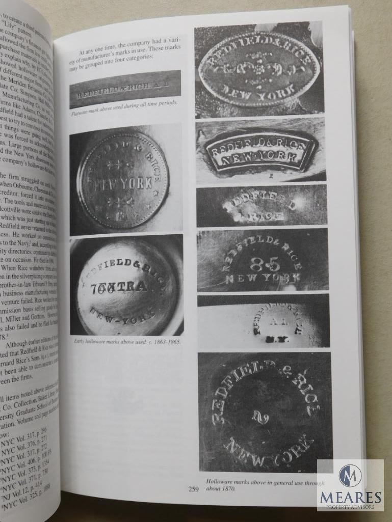 Dealer Guides English Silver Hallmarks ( Judith Banister ) , Encyclopedia of American silver