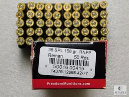 50 Rounds Freedom Munitions 38 SPL Ammo Ammunition 158 Grain