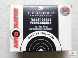 325 Rounds Federal Ammunition .22LR .22 AutoMatch Ammo