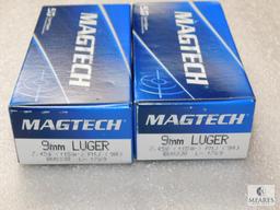 100 Rounds Magtech 9mm Luger Ammunition 115 Grain Ammo