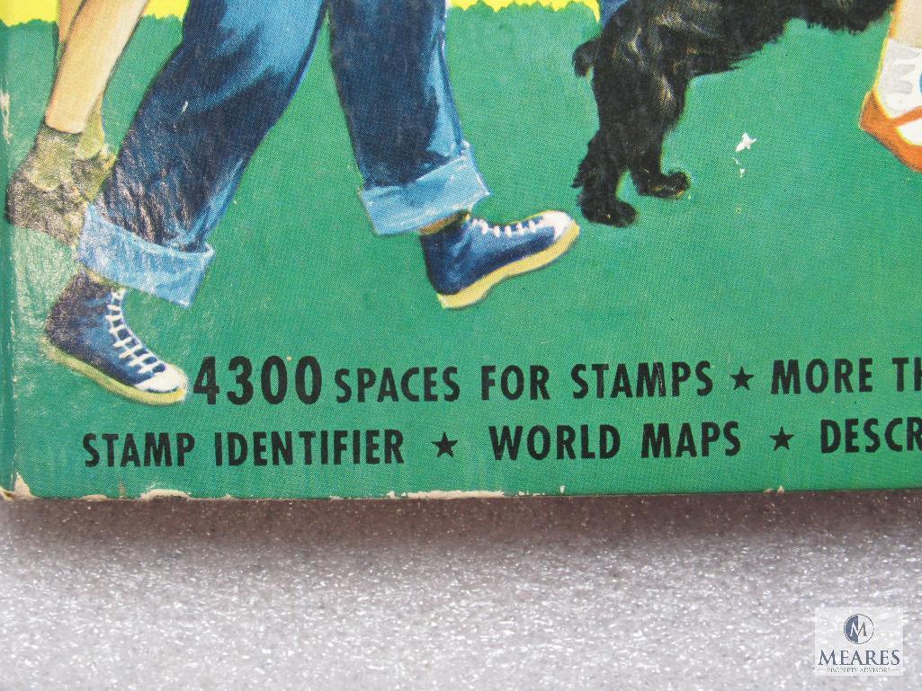 My First Stamp Album Copyright 1962 Collection Book for Beginners w/ Some Stamps