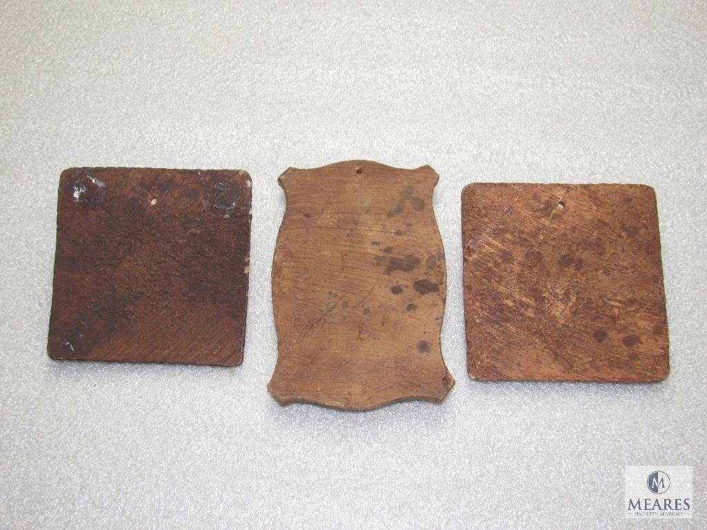 Lot of 3 Cub Scouts Small Plaques & Wood BSA Shelf