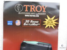 2 New Troy AR-15 5.56, 30 round magazines with pull tab