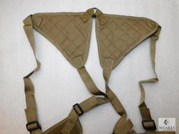 New double shoulder holster holds 2 semi auto pistols such as Colt 1911 or Glock