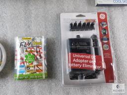 Lot Miscellaneous GE AC Adapter Set, Champ Stinger Cleats, HP 96 Ink Cartridge, Petsafe +