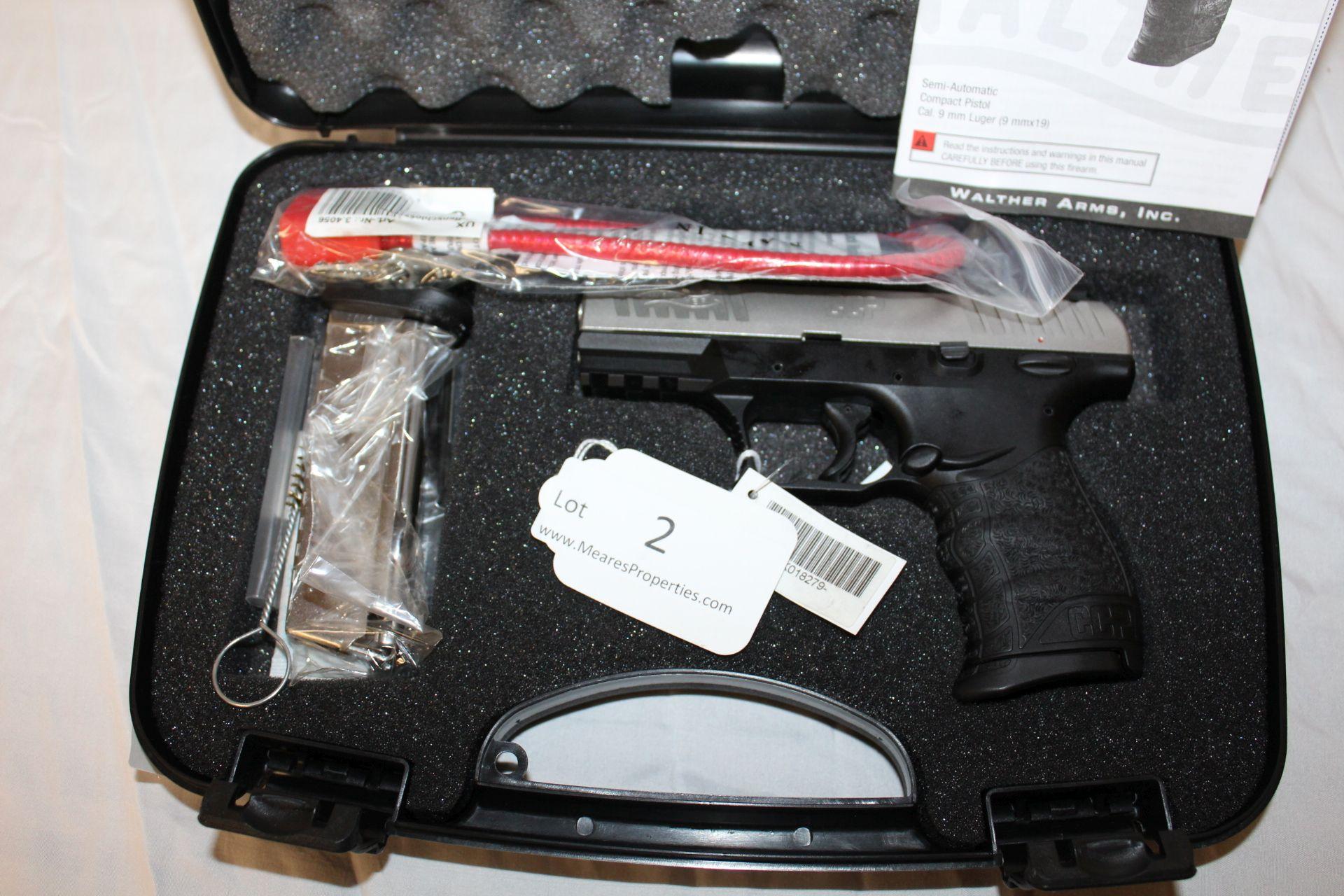 Walther CCP 9mm Pistol w/2-8 Round Magazines.  NIB.