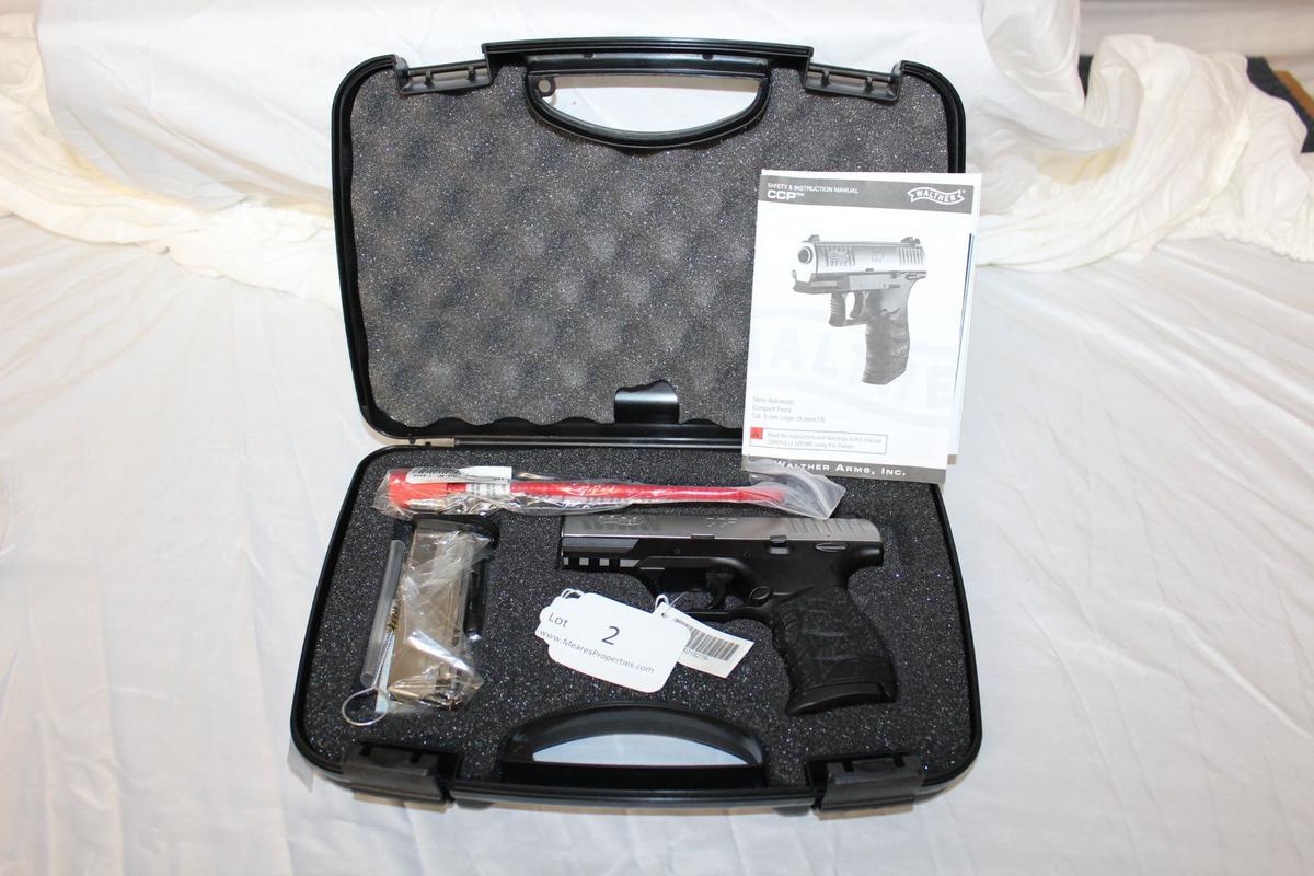 Walther CCP 9mm Pistol w/2-8 Round Magazines.  NIB.