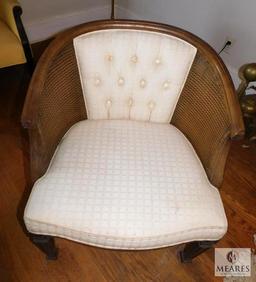 Vintage Cane Side Chair Craft Side Chair