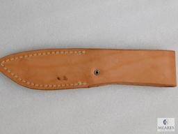 Leather fixed blade knife sheath for 3" blade