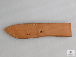 Leather fixed blade knife sheath for 3" blade