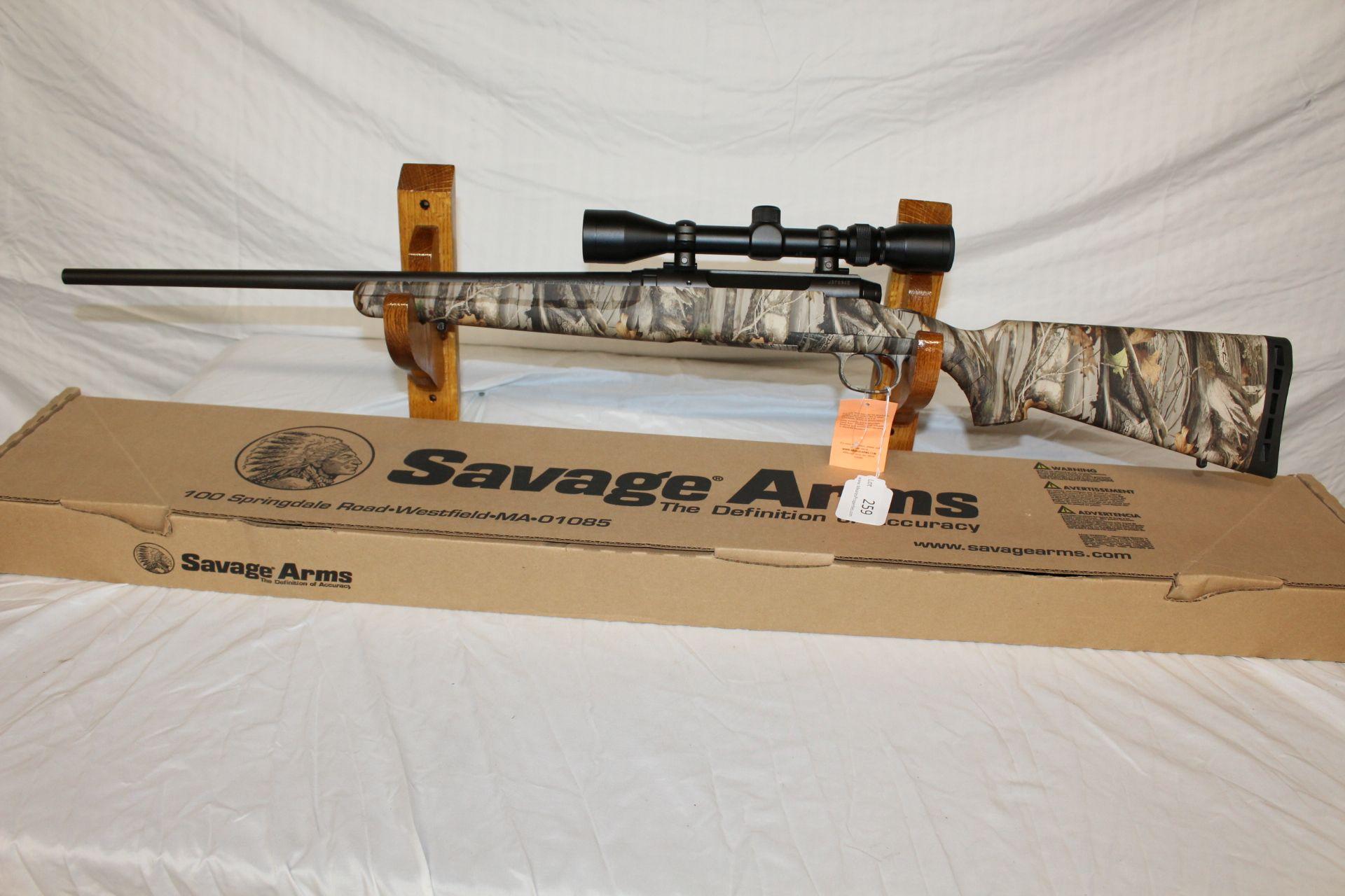 Savage Axis .22-250 REM Bolt Action Rifle in Camo w/Scope.