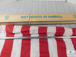 Vintage Official Boy Scouts of America United States FLag Kit in Original Box