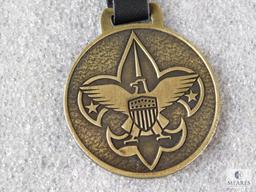 Lot BSA Watch Reward Fob, National Deputy Chief Scout Paperweight, & Southeast Region Bolo Tie
