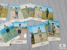 Lot of 66 Vintage Boy Scouts of the World Postcards 1968 Issue