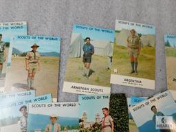 Lot of 66 Vintage Boy Scouts of the World Postcards 1968 Issue