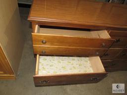 Vintage Wood 9 Drawer Dresser
