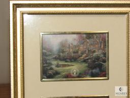 Thomas Kinkade 3 Picture Framed & Matted Print 17.5" x 10"