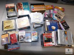 Large Lot Music CD's, Cassettes, DVD's, and VHS Tapes; Western, Country & Gospel