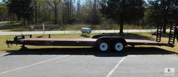 D&E Trailers Equipment Hauler Flatbed 30' Dual Axle Trailer