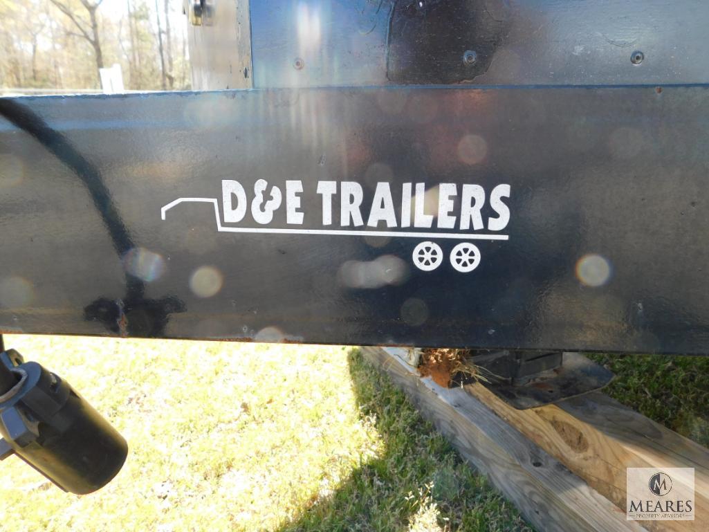 D&E Trailers Equipment Hauler Flatbed 30' Dual Axle Trailer